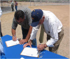 Los Lunas Silvery Minnow Refugium Grand Opening Sign In